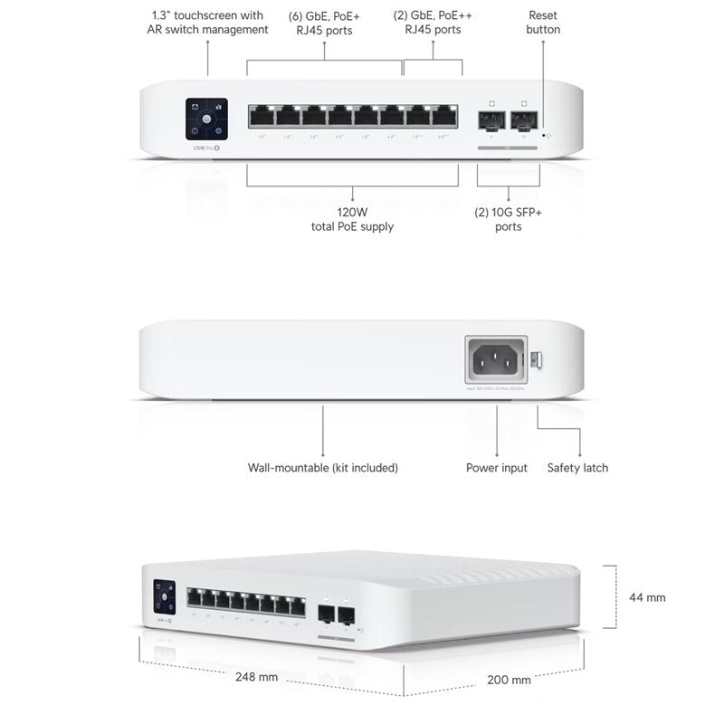 USW PRO 8 PoE 120W